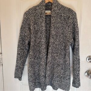 Lou & Grey Marled Black and White Cardigan